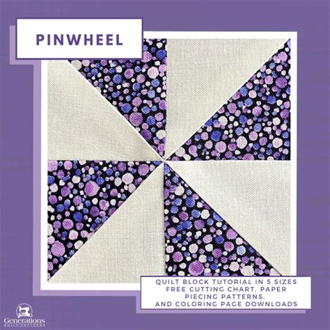 Pinwheel Quilt Block Tutorial And Finished Blocks