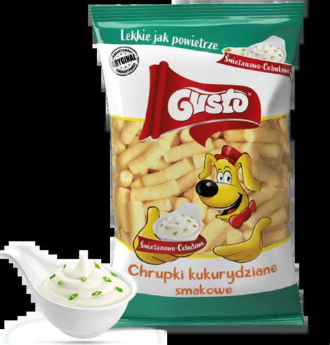 Chrupki Kukurydziane O Smaku Mietanowo Cebulowym G Gusto Pufuleti