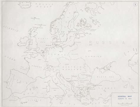 First World Battlefield Maps Europe In 1914