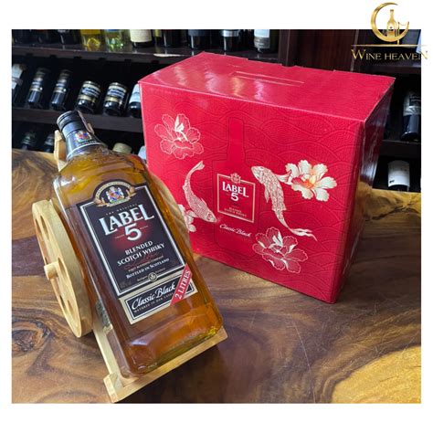 Rượu Whisky Label 5 Kệ Gỗ 15 Lít Sàn Đồ Uống 24h