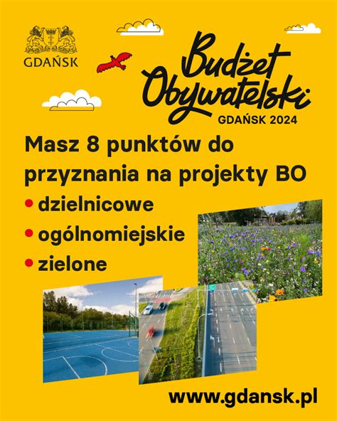 Budżet Obywatelski 2024 Ty decydujesz na co Gdańsk wyda 20 milionów