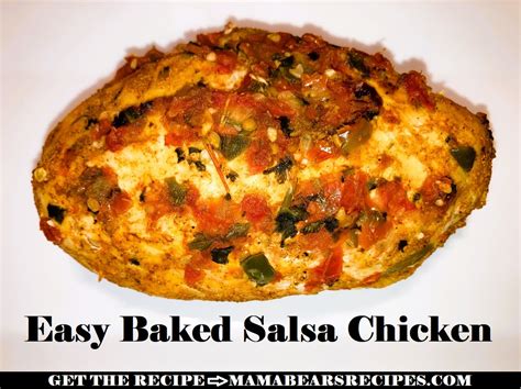 Easy Baked Salsa Chicken Recipe Mama Bear S Recipes