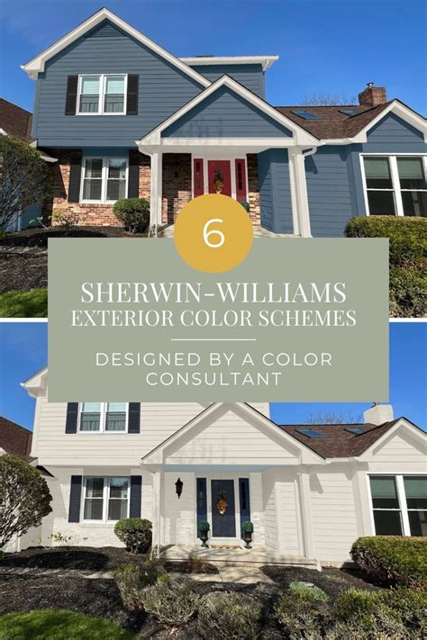 6 Sherwin Williams Exterior Color Schemes Designed By A Color