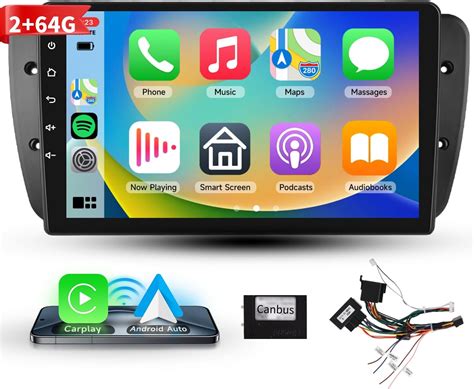 Podofo Carplay Car Radio For Seat Ibiza Mk G G Android