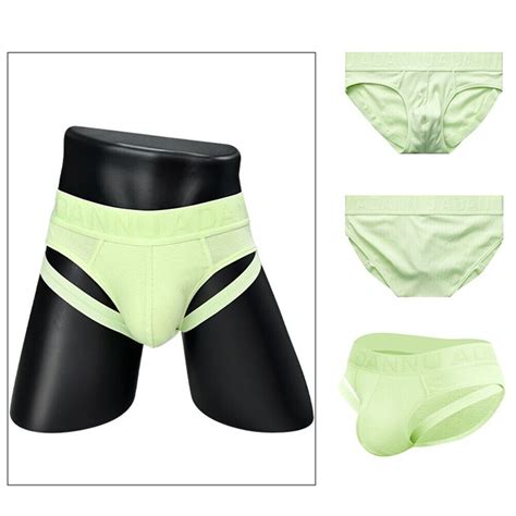 Sexy Herren Tanga Unterw Sche Niedrig Taillierte Slips Dessous Beutel