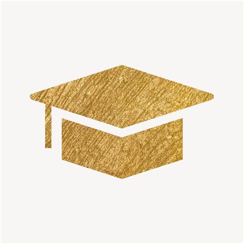 Graduation Cap Education Icon Gold Premium Icons Rawpixel