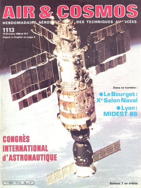 Revues D Astronautique Air Cosmos 18 Octobre 1986