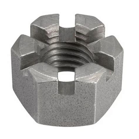 Mild Steel Castle Nut MS Castle Nut Latest Price Manufacturers