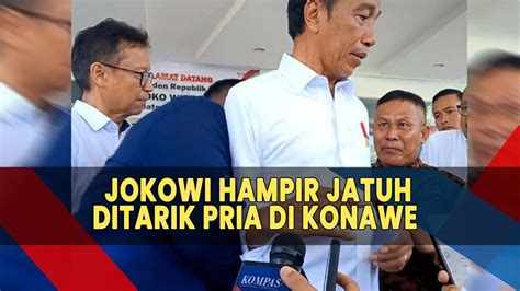 Terkuak Sosok Pria Konawe Terobos Paspampres Dan Tarik Baju Jokowi