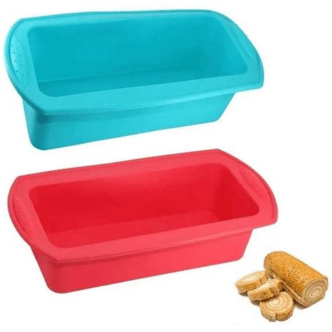 Silicone Bread Loaf Pan Non Stick Silicone Loaf Pans For Baking Set Of