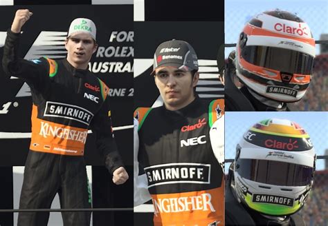 Force India Smirnoff Update Car Helmets Suits Overtake Gg