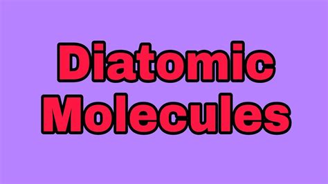 Diatomic Molecule Shorts Youtube