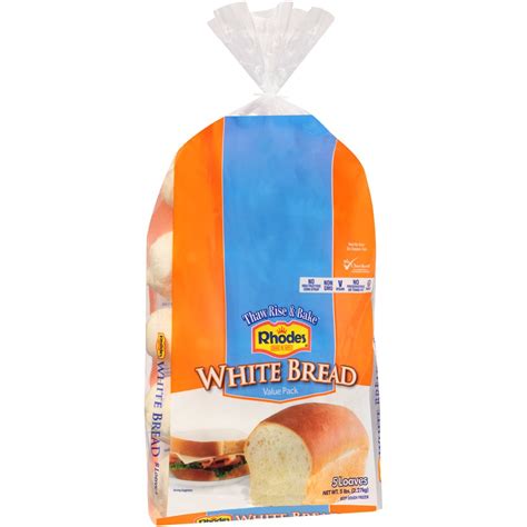 Rhodes Bake-N-Serv, White Bread Dough, 5 CT - Walmart.com - Walmart.com