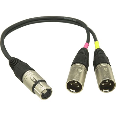 Sennheiser ACS5 5 Pin XLR Y Cable USACS5 B H Photo Video