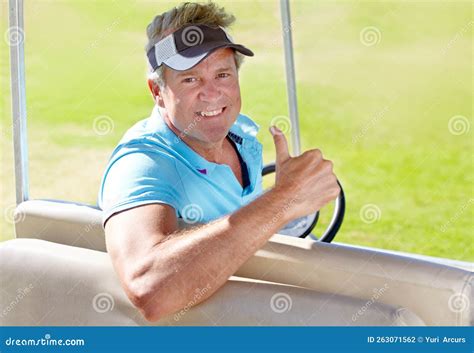This Is A Great Golf Course A Mature Golfer Giving You The Thumbs Up
