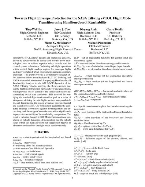 Towards Flight Envelope Protection for the NASA Tiltwing eVTOL Flight Mode Transition using ...