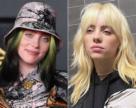 Billie Eilish Dyes Hair Blonde Gets Rid Of Green And Black Hair Us