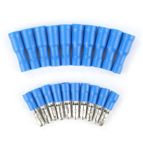 Hlest Pcs Insulated Male Female Spade Electrical Connector Crimp