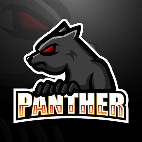 Dise O De Logotipo De Esport Mascota De Pantera Vector Premium