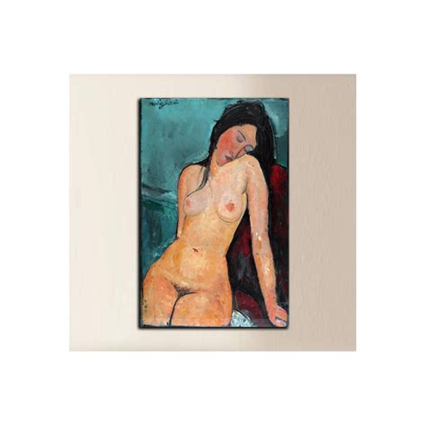 Quadro Nudo Seduto Modigliani Stampa Su Tela Canvas Con O Senza Telaio