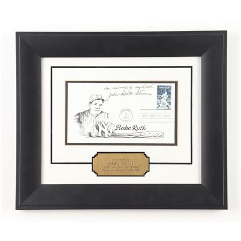 Babe Ruth Custom Framed Fdc Envelope Pristine Auction