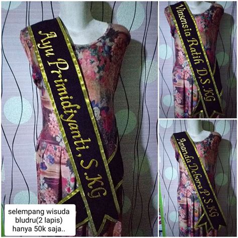 Selempang Wisuda Custom Tulisan Lazada Indonesia