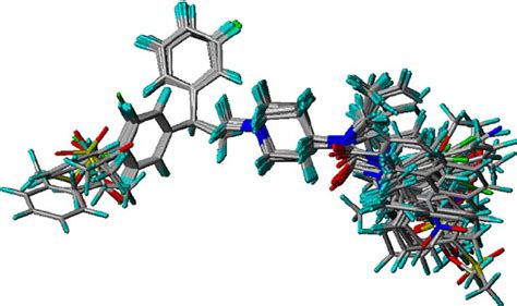 Superposition Of 75 Molecules Including Compounds In The Training Set Download Scientific