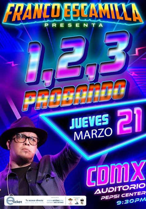 Franco Escamilla En El Auditorio Pepsi Center 2024 • Eventos En Cdmx