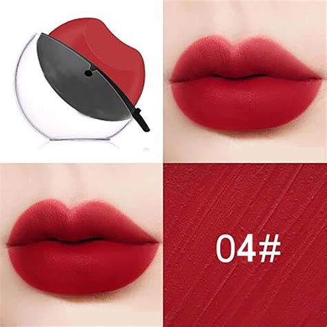 Apple Shape Lazy Lipstick Sets for Women Matte Lipstick Long-Lasting Wear Non-Stick Cup Not Fade ...