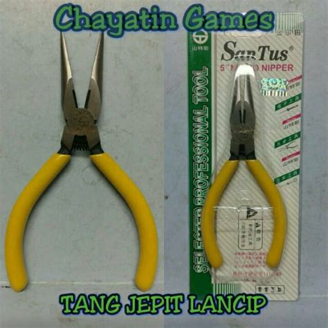 Jual Tang Jepit Lancip Merk Santus 5 Inch Shopee Indonesia