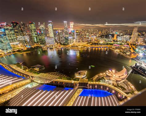 Panorama of Singapore skyline downtown Stock Photo - Alamy