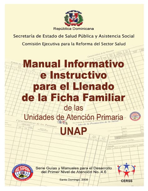 Manual Informativo E Instructivo Para El Llenado De La Ficha