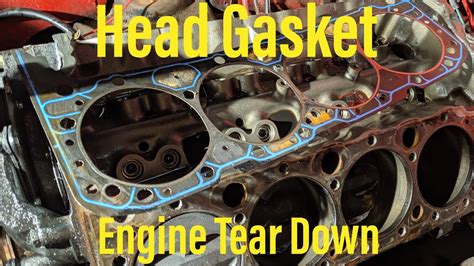 Engine Tear Down Small Block Chevy 350 With A Blown Head Gasket Youtube