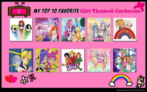 My Top 10 Favorite Girl Themed Cartoons By Toongirl18 On Deviantart