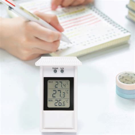 Thermomètre numérique durable Max min Min Greenhouse Humidité Capteur d