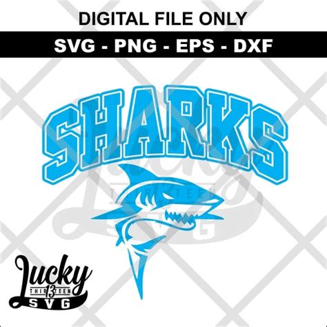 Sharks Svg Digital Files Etsy