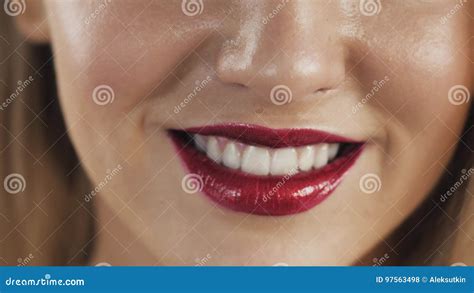 Lips Beauty Red Lips Makeup Detail Beautiful Make Up Closeup Sensual