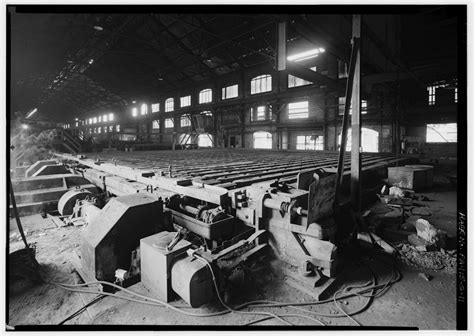 11 SOUTHWEST VIEW INSIDE 22 BAR MILL BUILDING LOOKING AT THE HOT BED