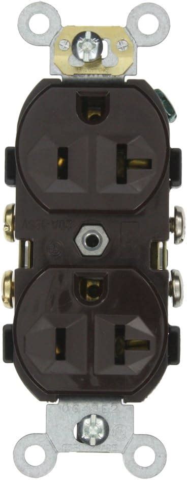 Leviton CR20 20 125 Volt Narrow Body Duplex Receptacle Straight