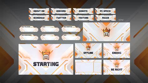 Animated Twitch Stream Overlay Package :: Behance