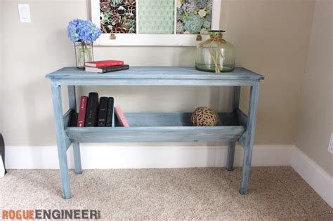 Book Rack Console Table Free Diy Plans Rogue Engineer