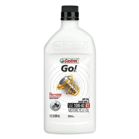 Castrol GO! 10W-40 Conventional Motorcycle Oil, 1 Quart - Walmart.com ...