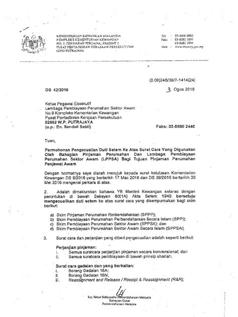 Surat Permohonan Pengecualian Pdf