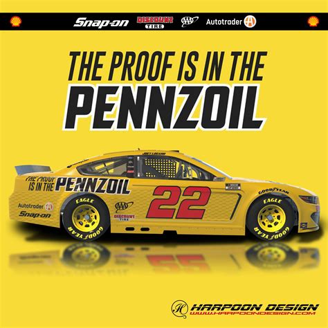 2021 Joey Logano Pennzoil Proof Mustang No Num By Brantley Roden