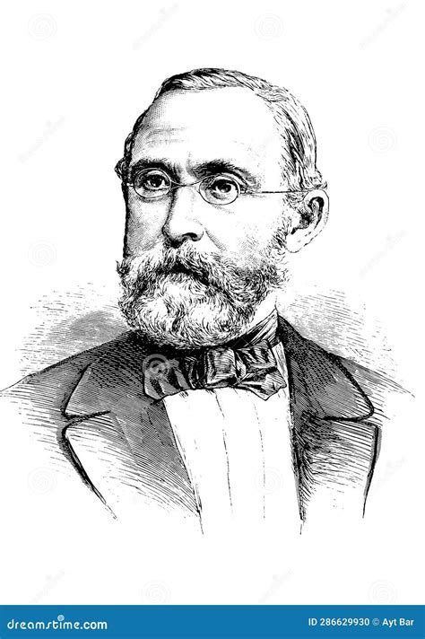 Rudolf Virchow Portrait Stock Illustration Illustration Of Science