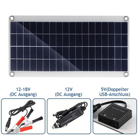 Solarpanel W V V Solaranlage Komplettpaket Photovoltaik