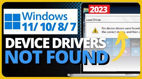 How To Fix No Device Drivers Were Found Windows