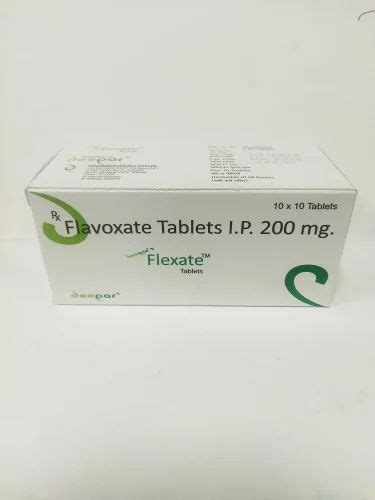 Flavoxate Tablets Ip Mg Packaging Size X Tablets Packaging