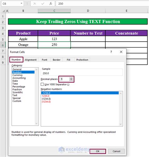 How To Convert Number To Text And Keep Trailing Zeros In Excel