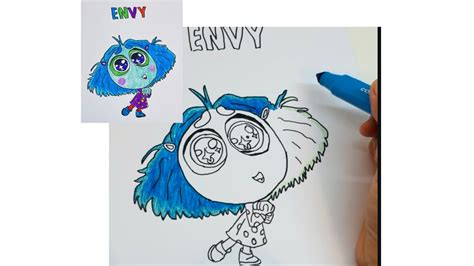 Coloring Inside Out Envy Disney Pixar Inside Out 2 Character Drawing